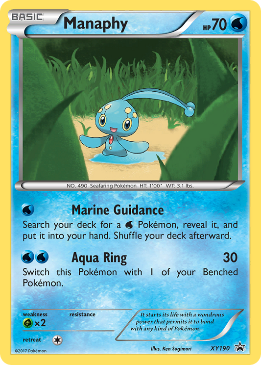 Manaphy - XY190 - XY Black Star Promos