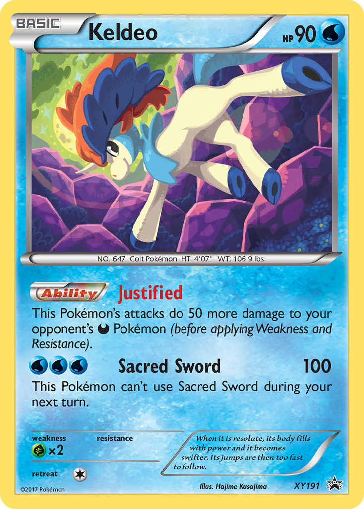 Keldeo - XY191 - XY Black Star Promos