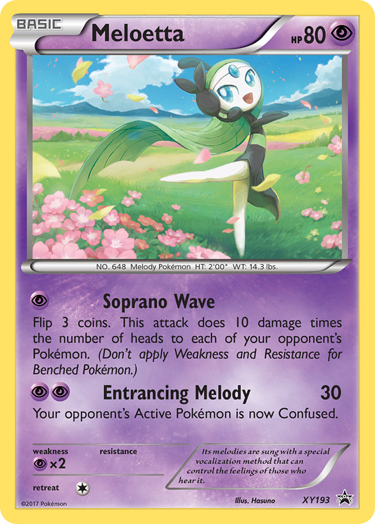 Meloetta - XY193 - XY Black Star Promos