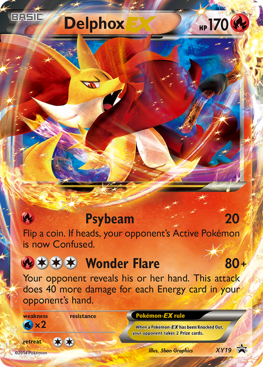 Delphox-EX - XY19 - XY Black Star Promos