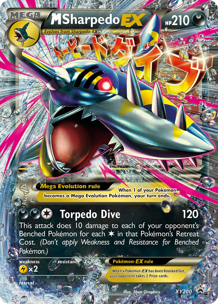 M Sharpedo-EX - XY200 - XY Black Star Promos