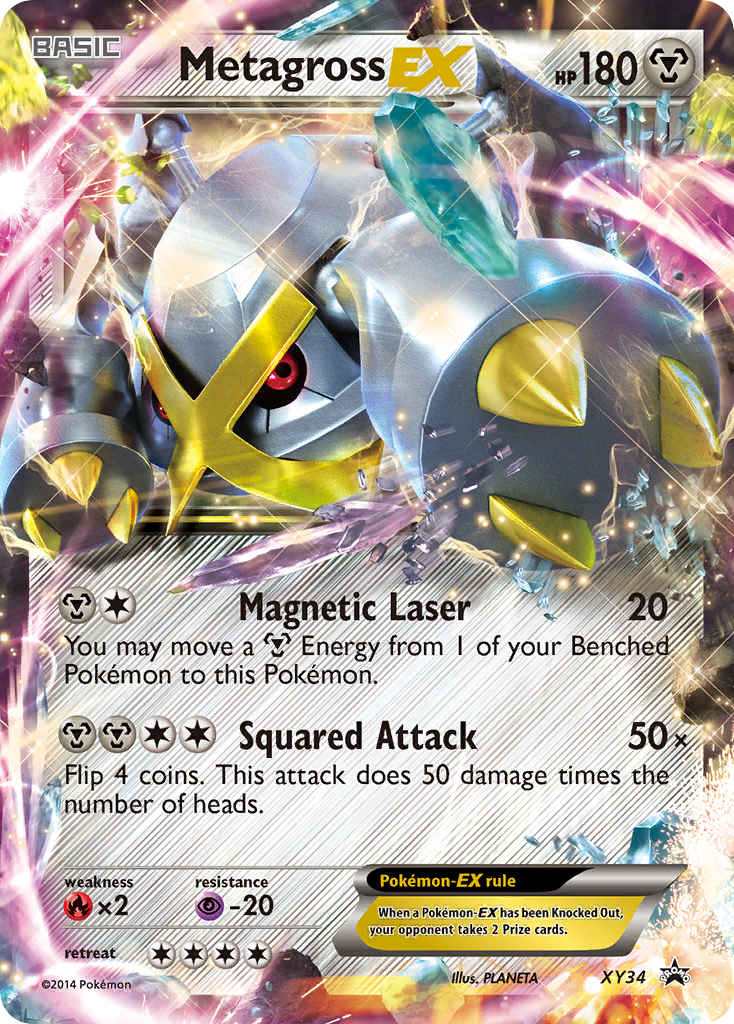 Metagross-EX - XY34 - XY Black Star Promos