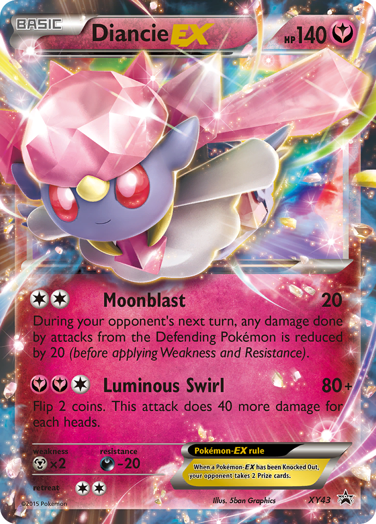 Diancie-EX - XY43 - XY Black Star Promos