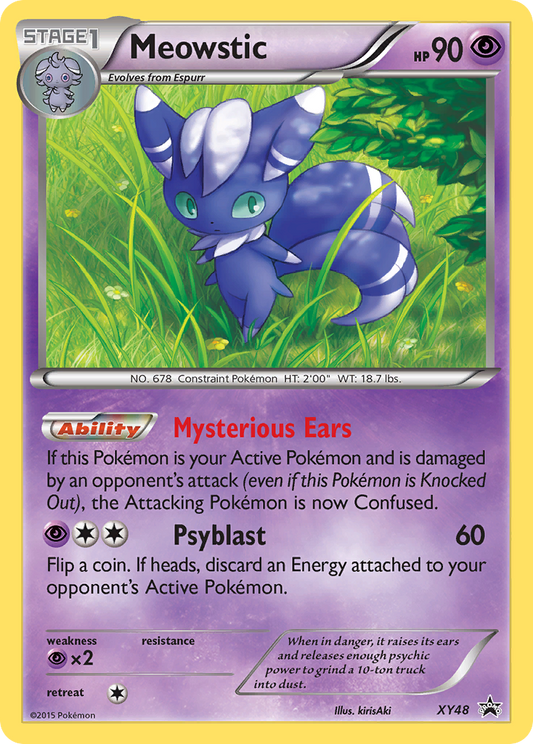 Meowstic - XY48 - XY Black Star Promos