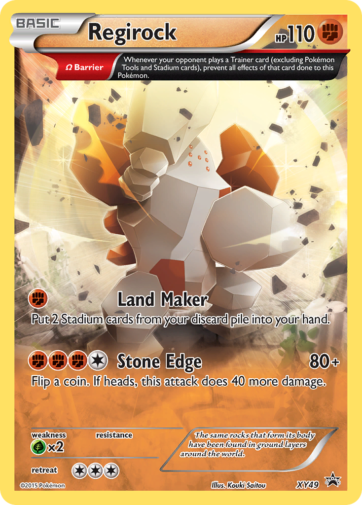 Regirock - XY49 - XY Black Star Promos