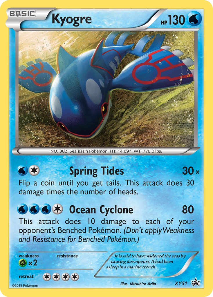 Kyogre - XY51 - XY Black Star Promos