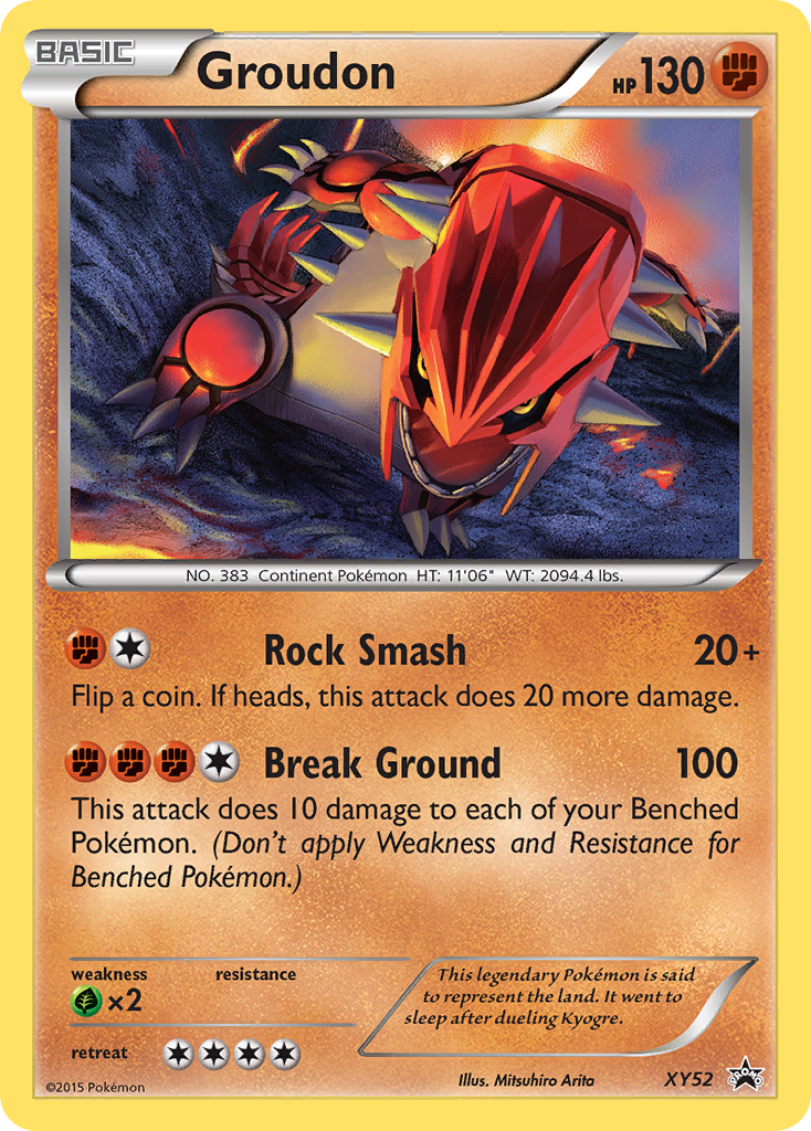 Groudon - XY52 - XY Black Star Promos