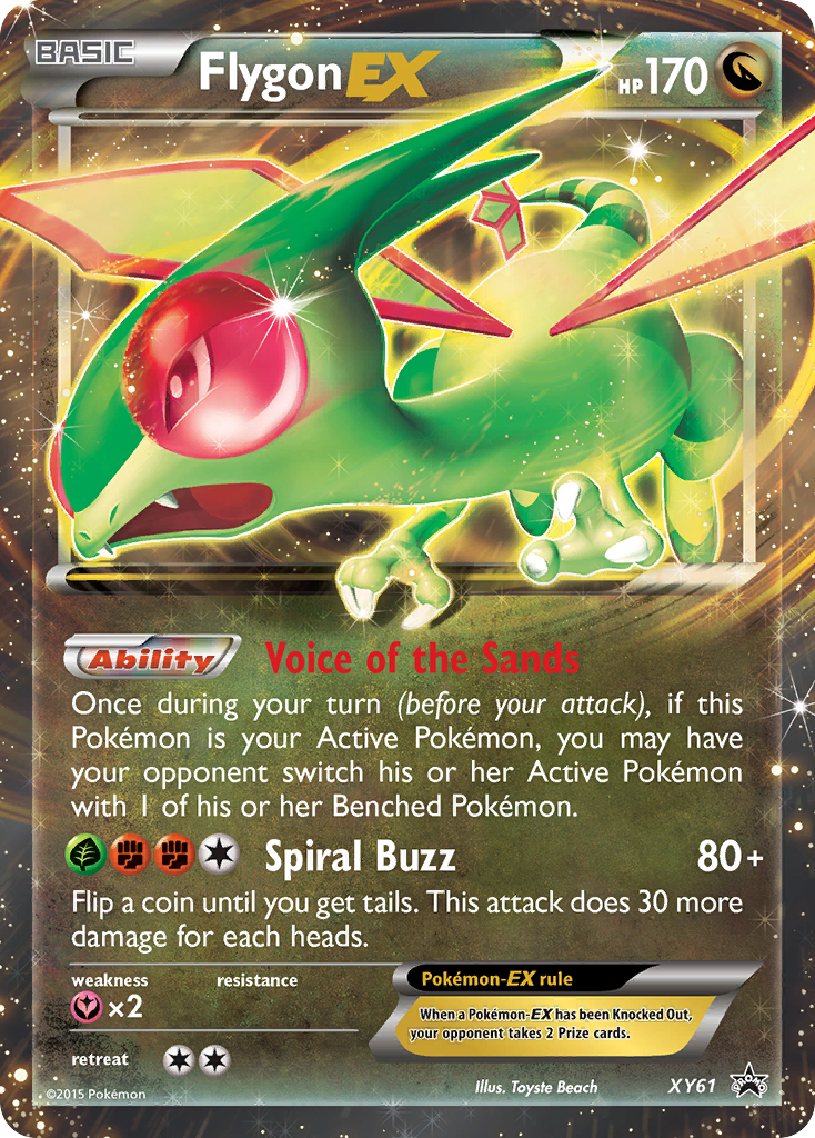 Flygon-EX - XY61 - XY Black Star Promos