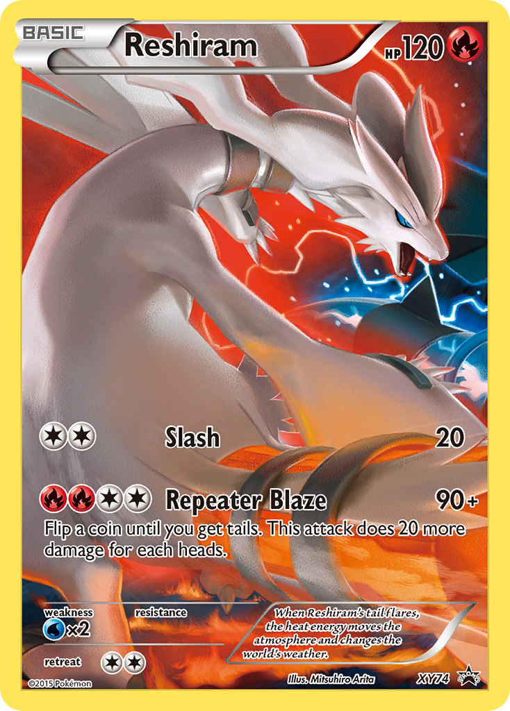 Reshiram - XY74 - XY Black Star Promos