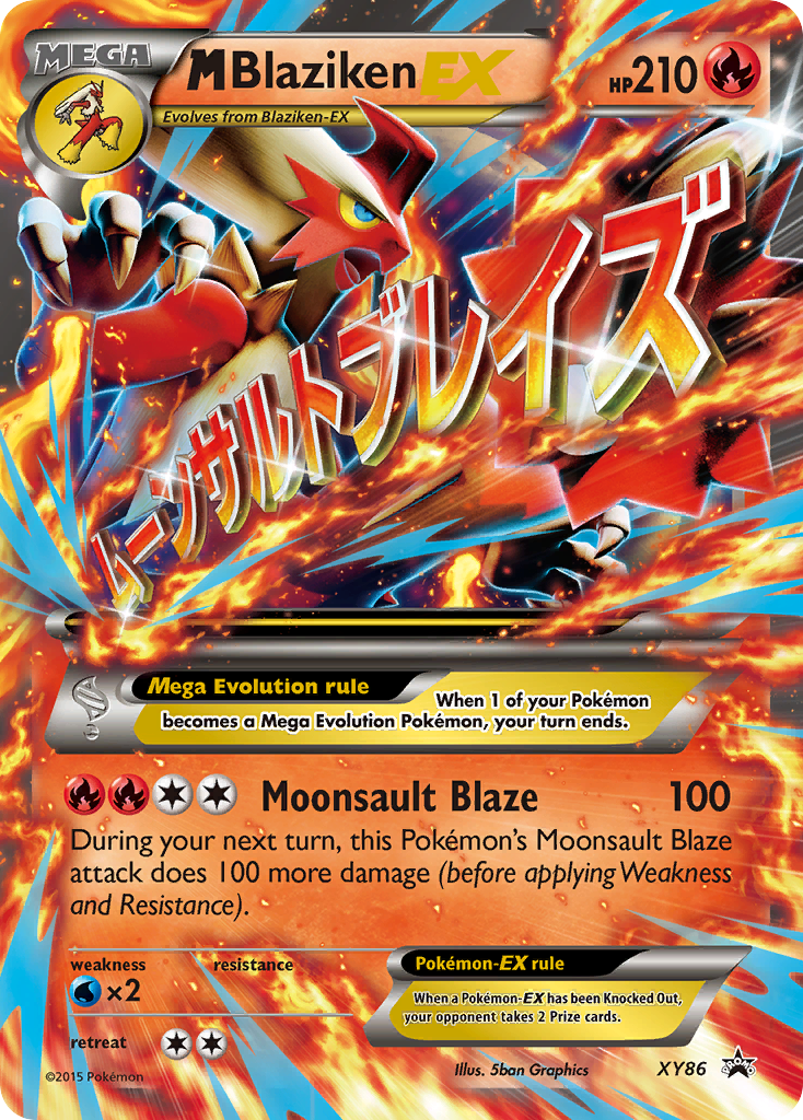 M Blaziken-EX - XY86 - XY Black Star Promos