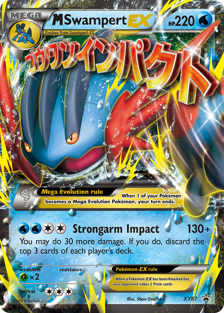 M Swampert-EX - XY87 - XY Black Star Promos