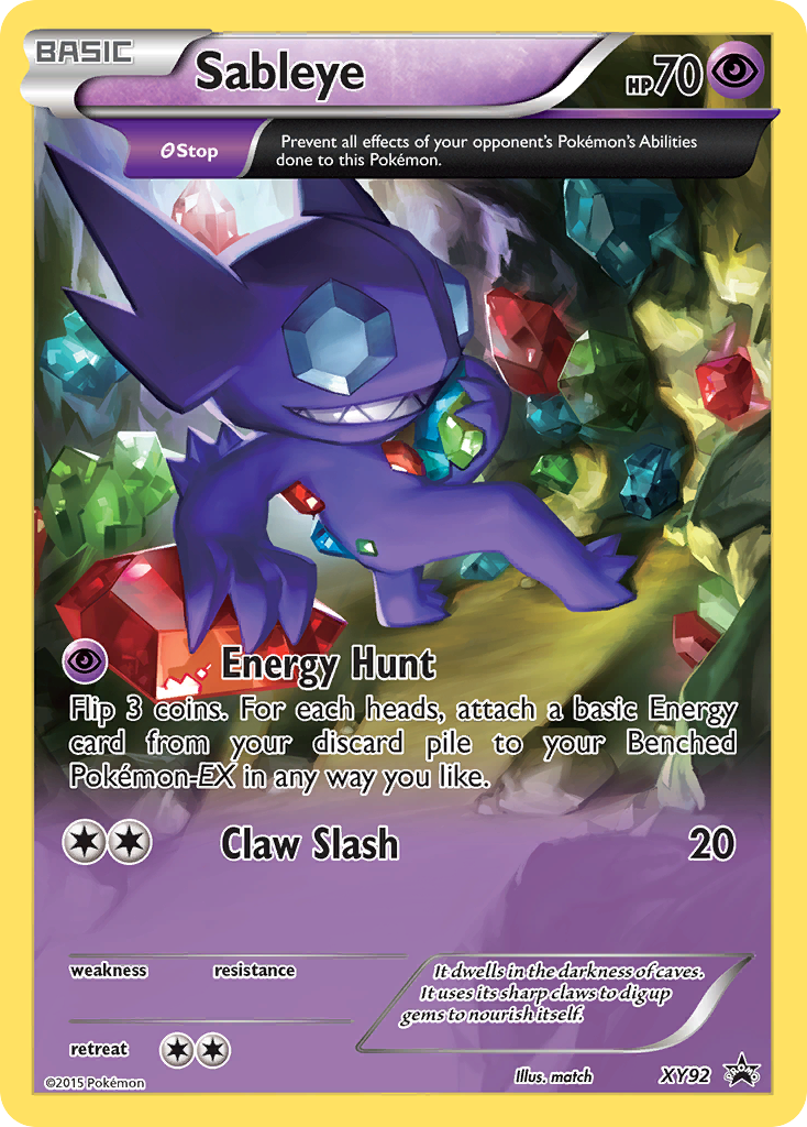 Sableye - XY92 - XY Black Star Promos