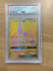 2019 pokemon S & M Fa/Tapu Lele GX - Hidden Fates PSA 10