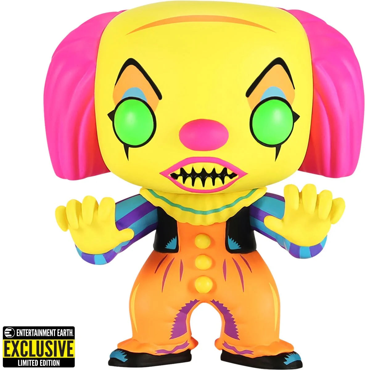 IT Pennywise Black Light Funko Pop! Vinyl Figure #55 - Entertainment Earth Exclusive