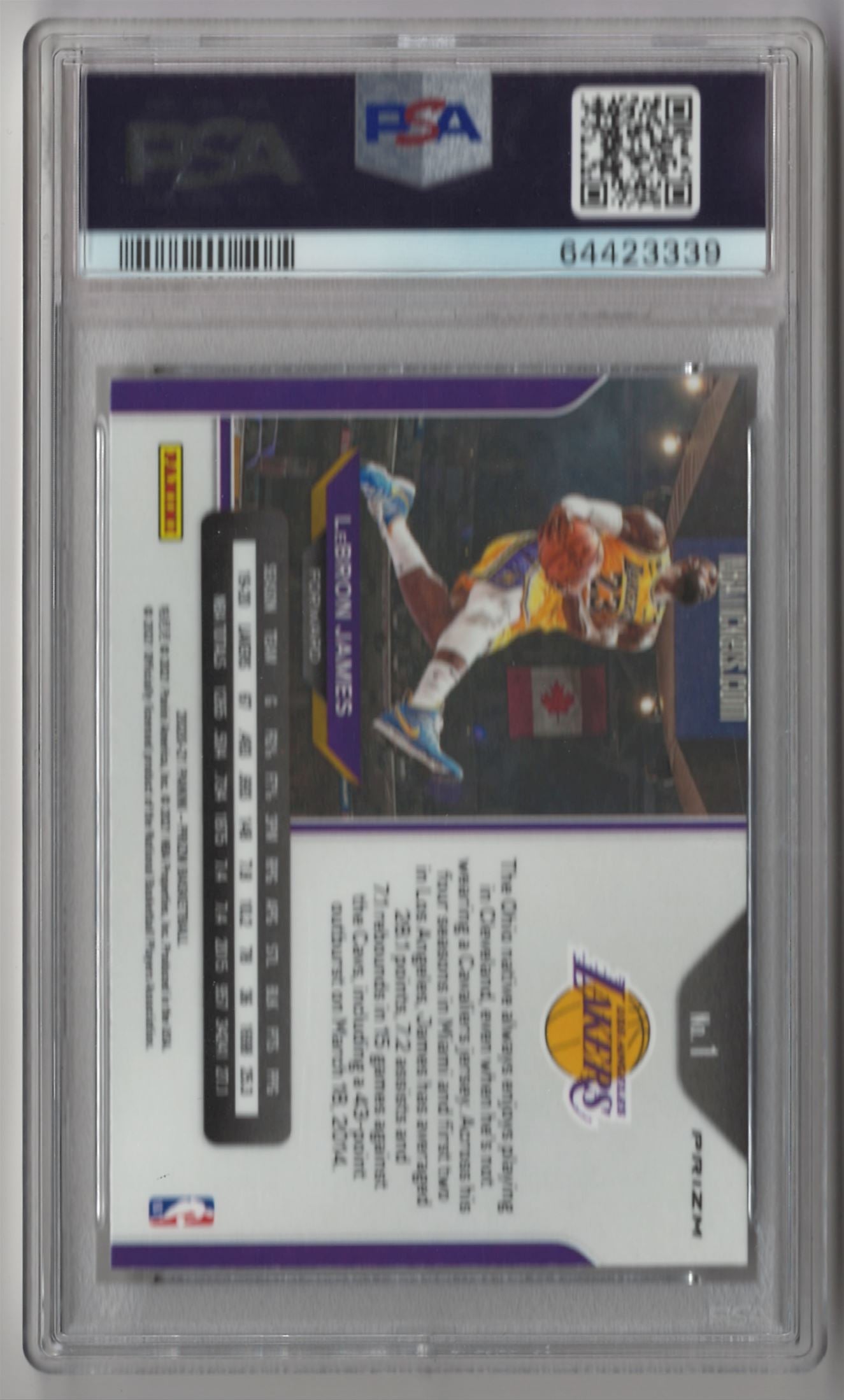 2020 Panini Prizm LeBron James Silver Prizm - PSA 9