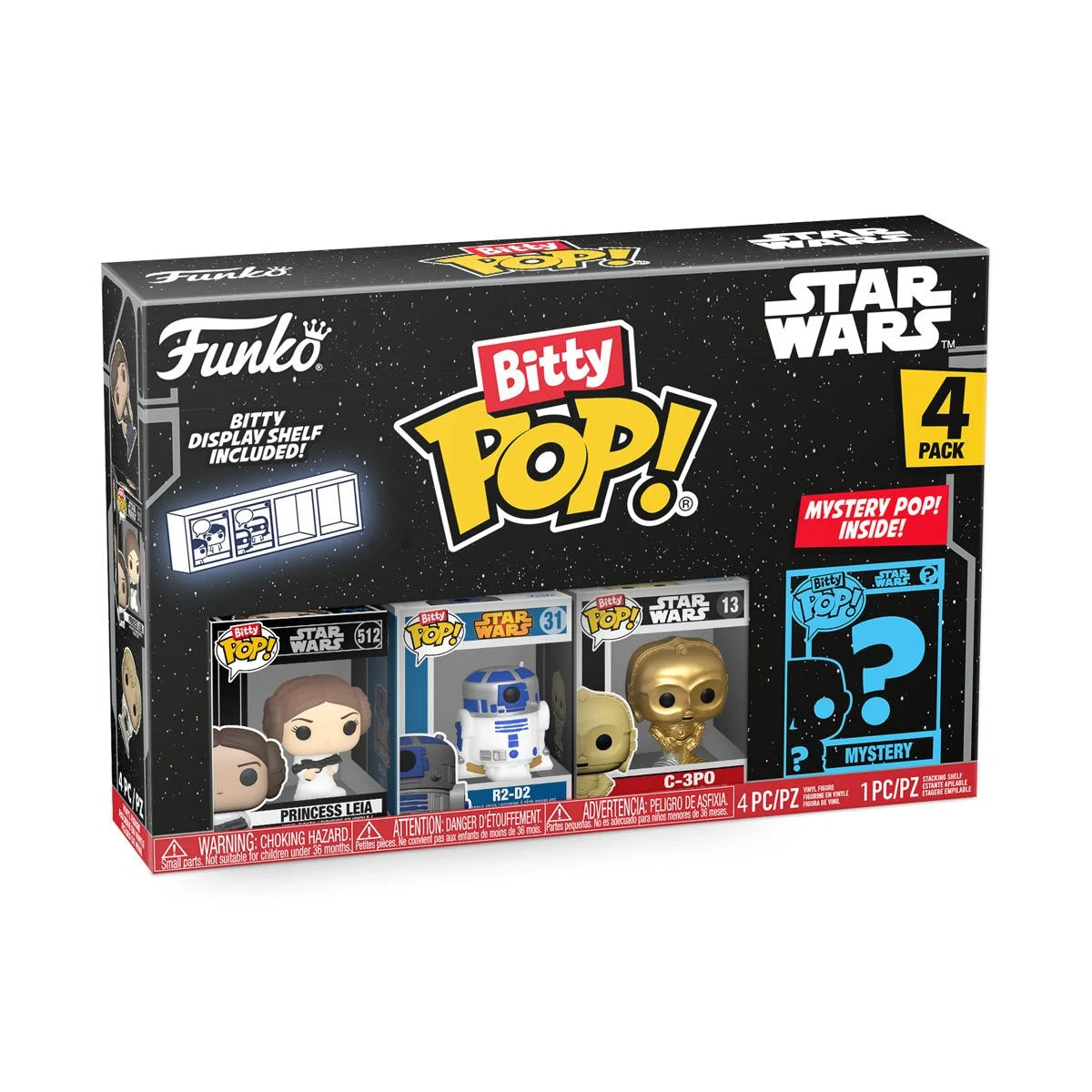 Star Wars Princess Leia Funko Bitty Pop! Mini Figure 4-Pack