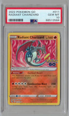 2022 Pokemon GO Radiant Charizard PSA 10