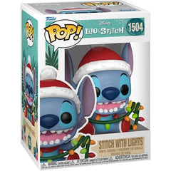 Lilo &amp; Stitch Holiday Stitch with Lights Funko Pop! Vinyl Figure #1504
