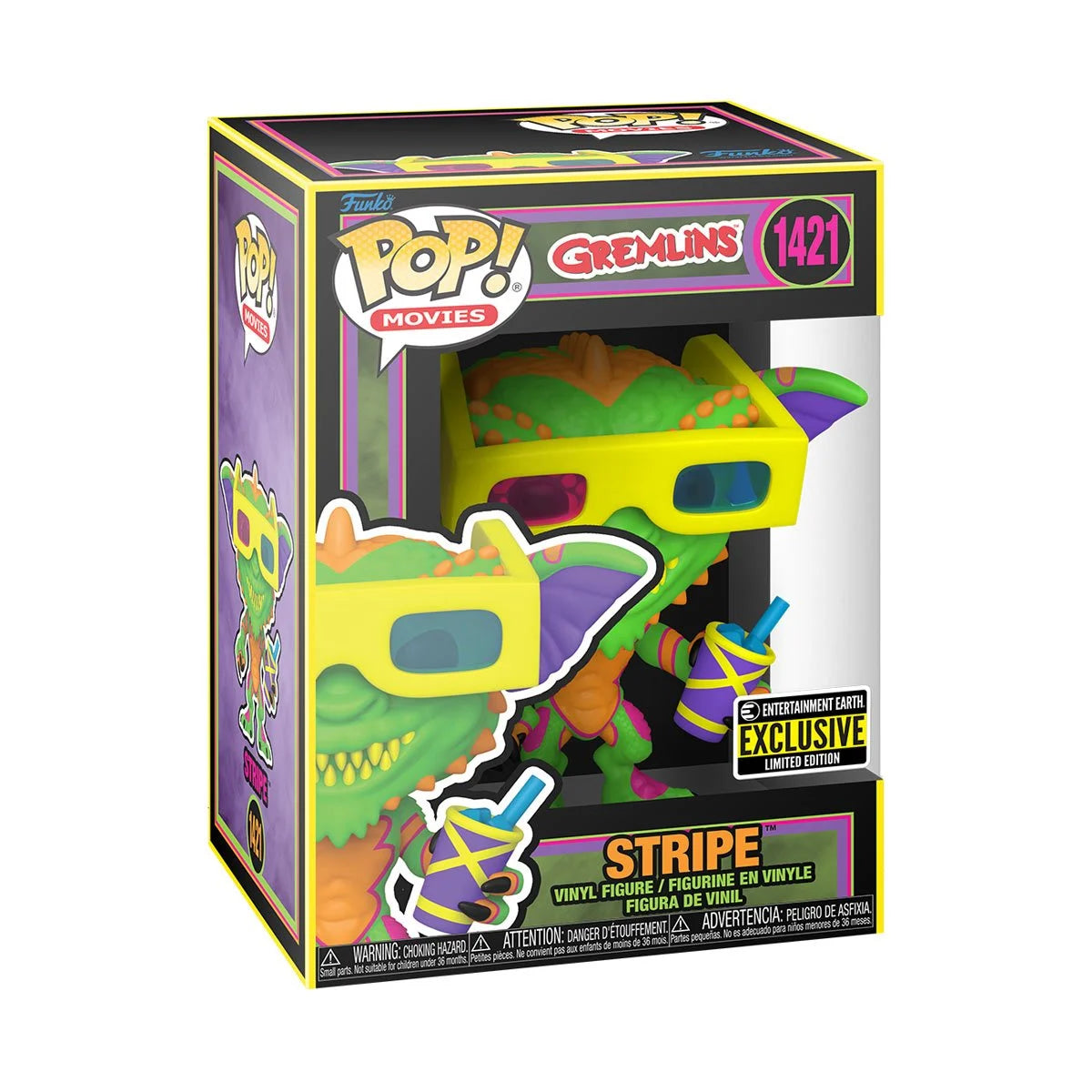 Gremlins Stripe Black Light Funko Pop! Vinyl Figure - Entertainment Earth Exclusive