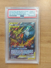 2019 Pokemon P.M. SM Black Star M.Z.A GX Elite trainer Box PSA 10