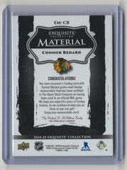 2024-25 Exquisite Collection Material Connor Bedard 3 colors patch 37/49