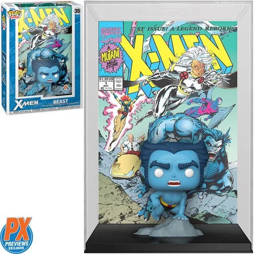 X-Men #1 (1991) Beast Funko Pop! Comic Cover Vinyl Figure with Case #35 - Previews Exclusive