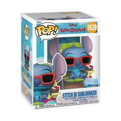 Lilo & Stitch Stitch in Sunlounger Premium Funko Pop! Vinyl Figure #1639 - Entertainment Earth Exclusive