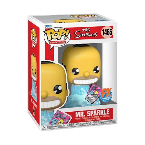 The Simpsons Mr. Sparkle Diamond Glitter Funko Pop! Vinyl Figure #1465 - Previews Exclusive