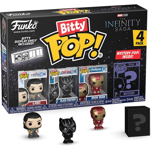 The Avengers The Infinity Saga Loki Funko Bitty Pop! Mini-Figure 4-Pack