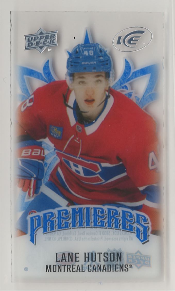 2024-25 Upper Deck Ice Premieres Mini Lane Hutson