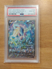 2021 pokemon SWSH Galarian Rapidash V - Chilling reign - FA PSA 10