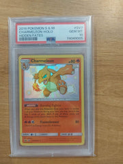 2019 Pokemon S & M Charmeleon - Holo Hidde Fates PSA 10