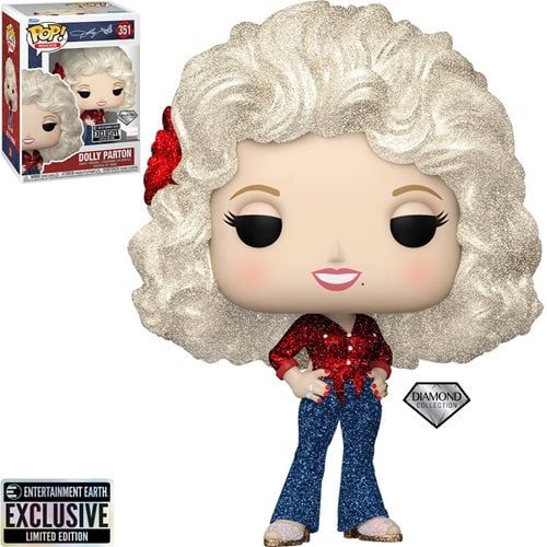 Dolly Parton '77 Tour Diamond Glitter Funko Pop! Vinyl Figure #351 - Entertainment Earth Exclusive