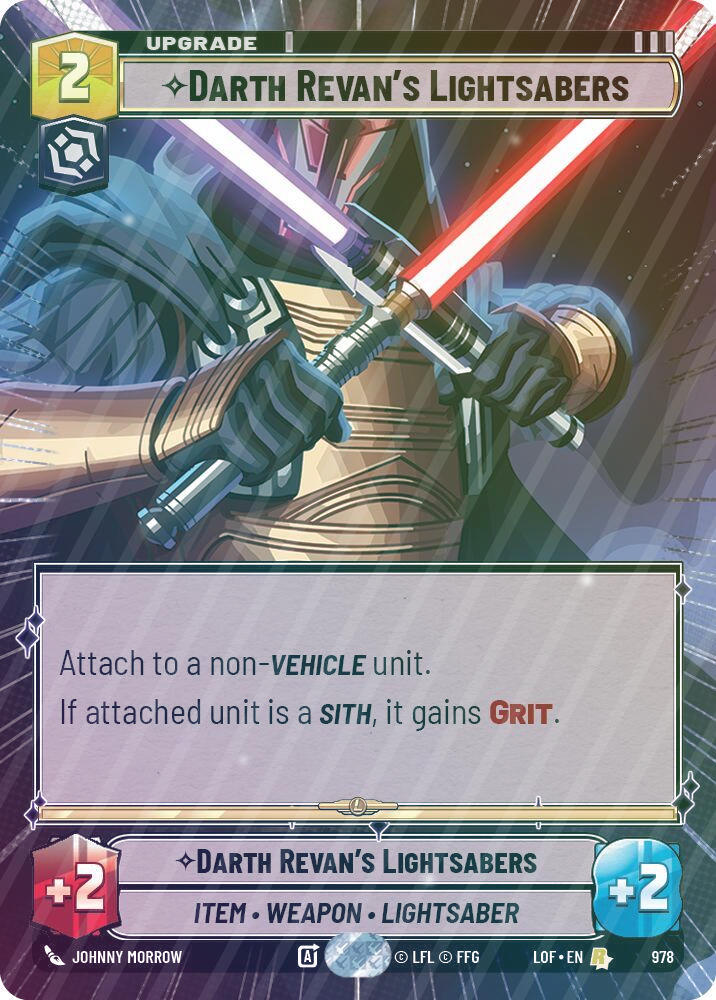 Darth Revan's Lightsabers (Hyperspace Foil) - Foil