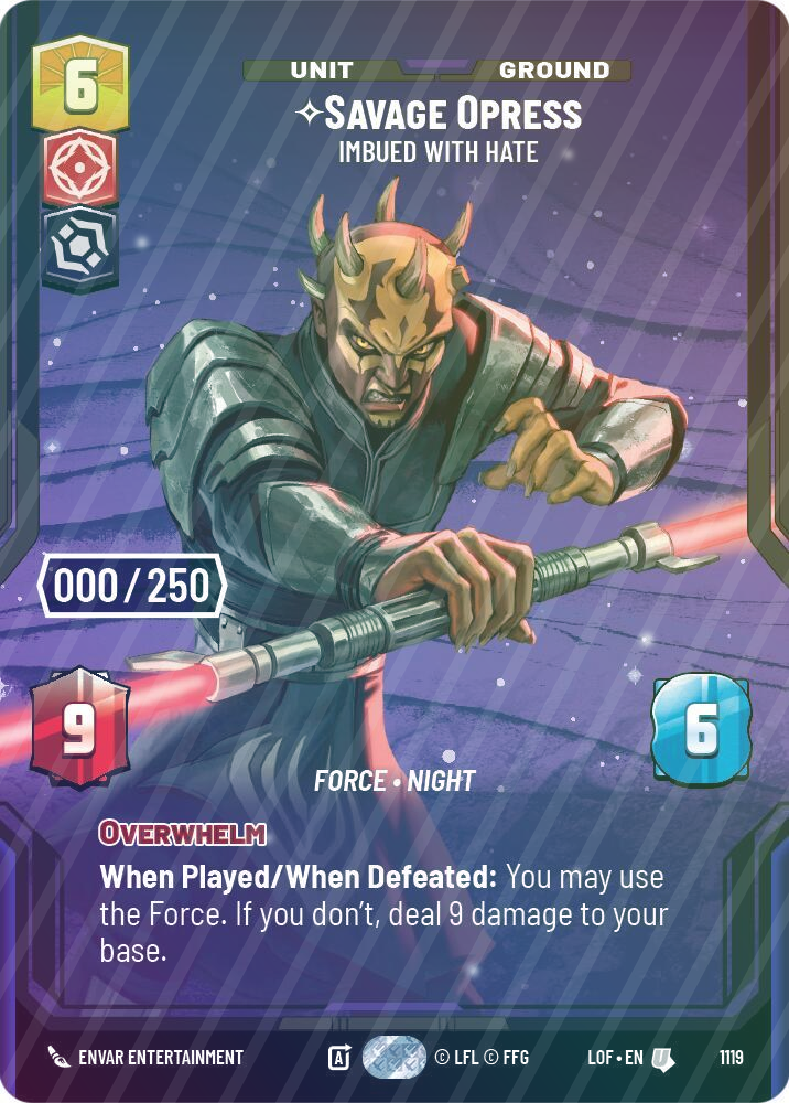 Savage Opress - Imbued With Hate (Serialized) - Foil