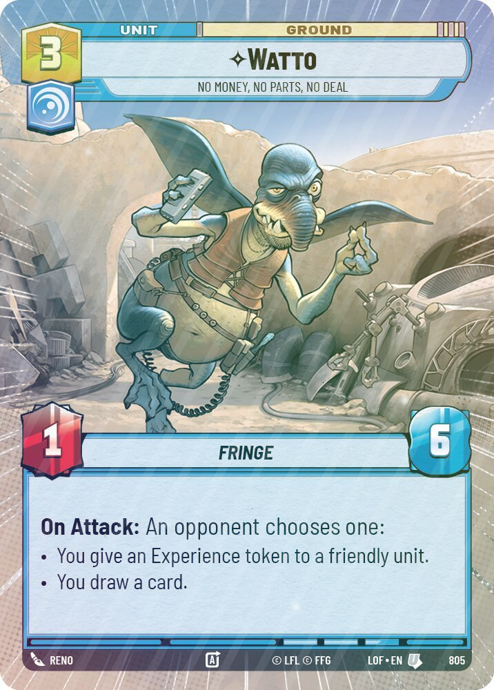 Watto - No Money, No Parts, No Deal (Hyperspace Foil) - Foil