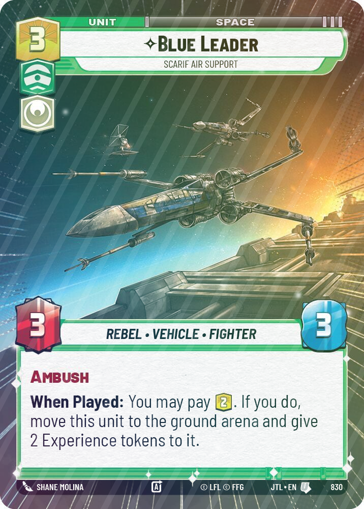 Blue Leader - Scarif Air Support (Hyperspace Foil) - Foil