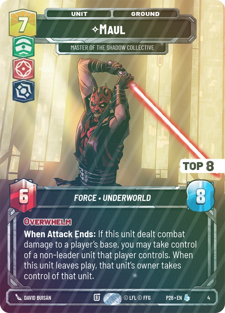 Maul - Master of the Shadow Collective (Top 8) - Foil