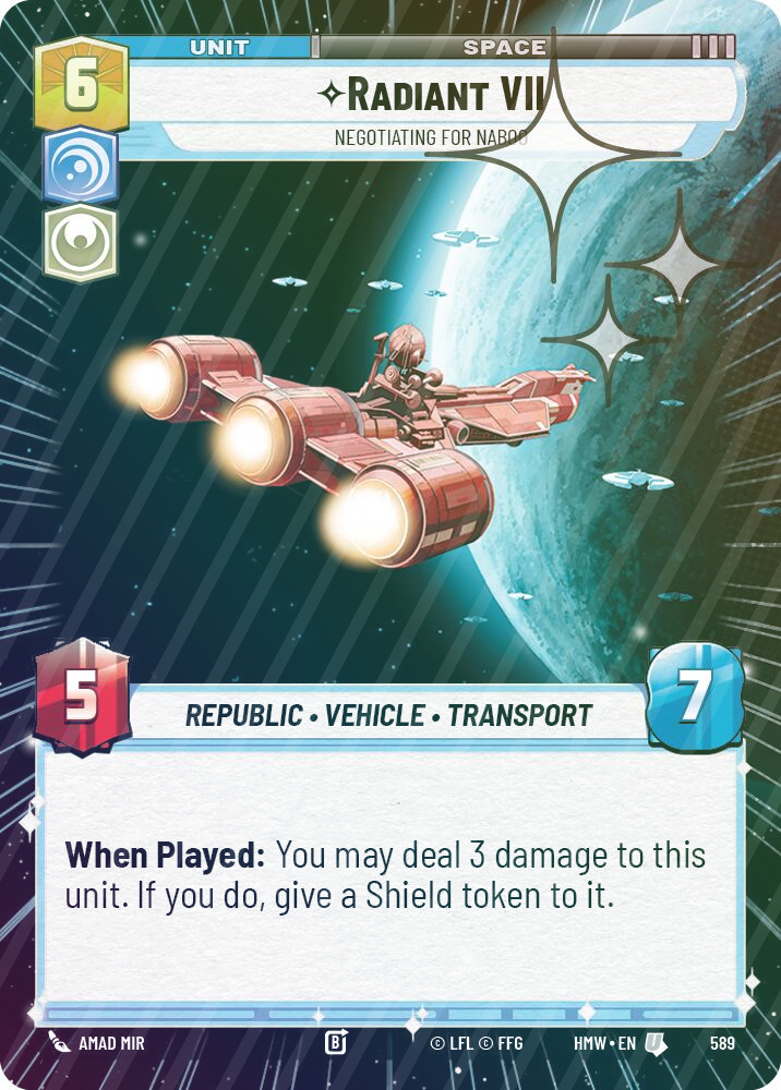 Radiant VII - Negotiating for Naboo (Hyperspace Foil) - Foil