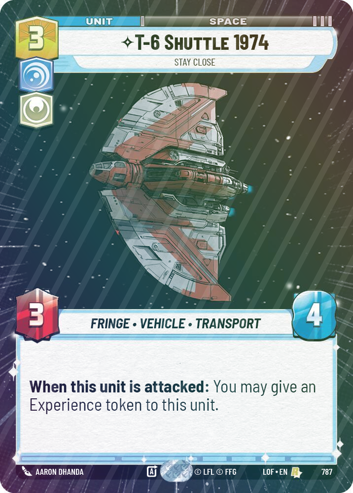 T-6 Shuttle 1974 - Stay Close (Hyperspace Foil) - Foil