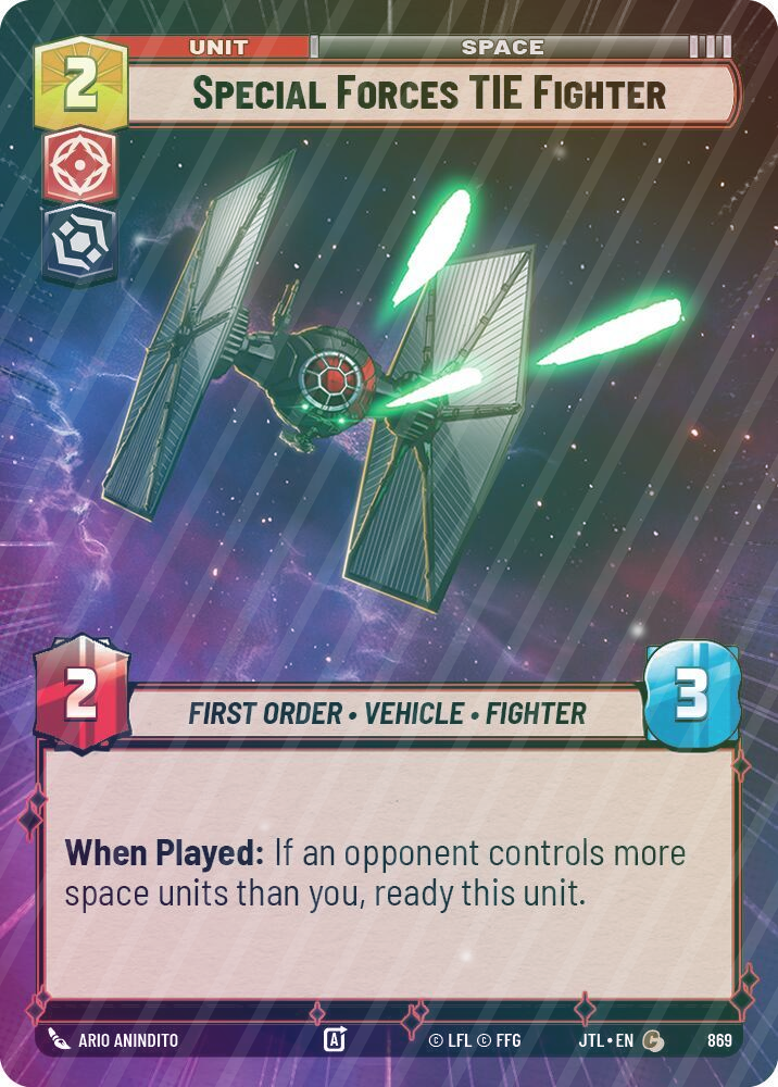 Special Forces TIE Fighter (Hyperspace Foil) - Foil
