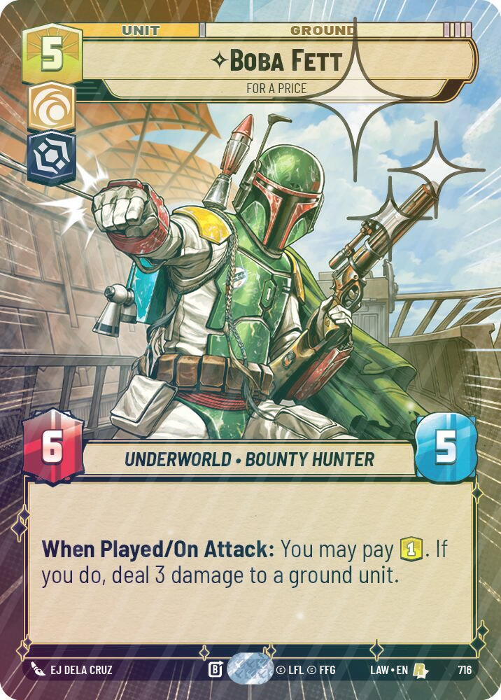 Boba Fett - For a Price (Hyperspace Foil) - Foil