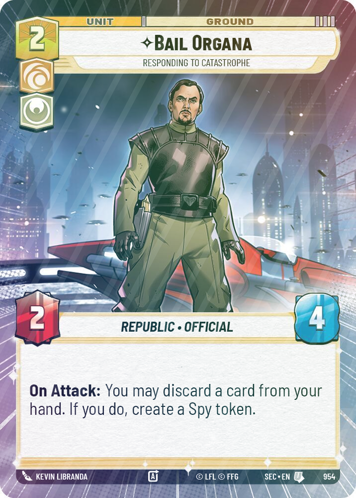 Bail Organa - Responding to Catastrophe (Hyperspace Foil) - Foil