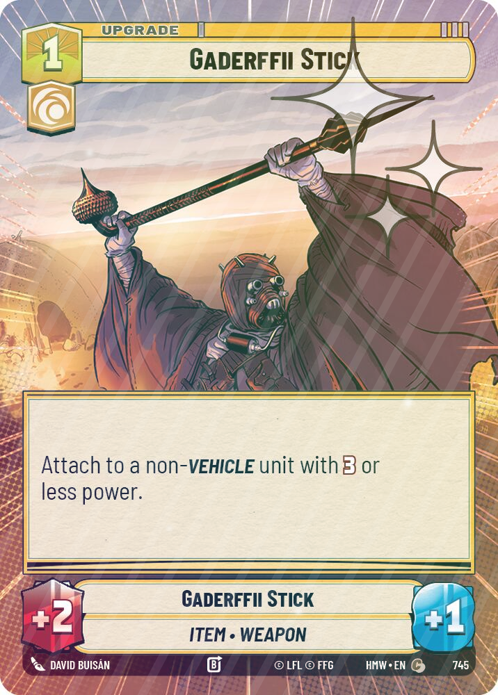 Gaderffii Stick (Hyperspace Foil) - Foil