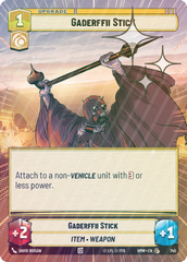 Gaderffii Stick (Hyperspace Foil) - Foil