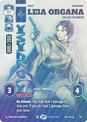 Leia Organa - Vigilant for Danger (Serialized) - Foil