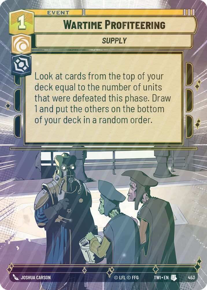 Wartime Profiteering (Hyperspace) - Foil