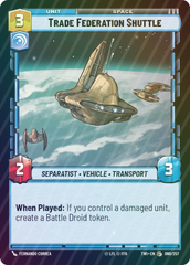 Trade Federation Shuttle - Foil