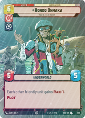 Hondo Ohnaka - You Better Hurry (Hyperspace Foil) - Foil