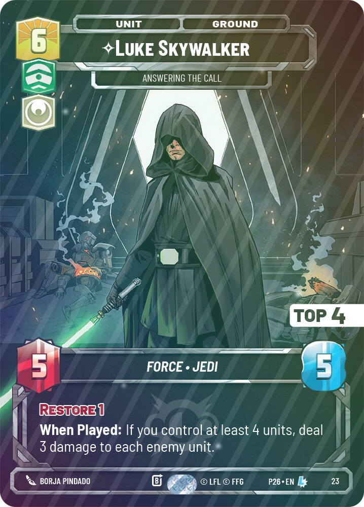 Luke Skywalker - Answering the Call (Top 4) - Foil